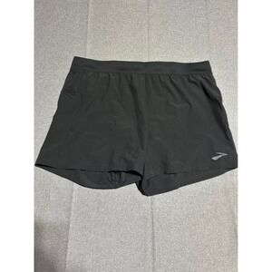 Brooks Sherpa 5" Running Shorts Women XL Black Athletic Activewear Pockets